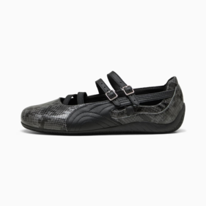Supercat Ballet Snake Print Sneakers Women Cool Dark Gray Black