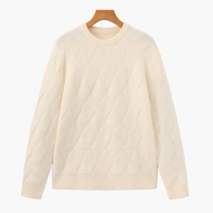 Diamond Knit Crewneck Sweater
