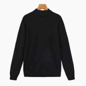 Essential Ribbed Mock Neck Sweater