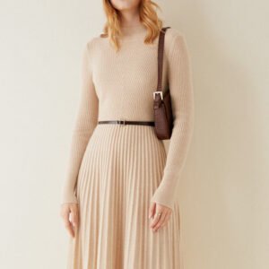 Pure Cashmere Flare Dress