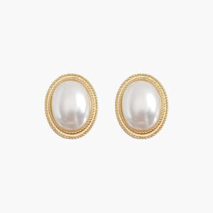 Radiance Oval Pearl Studs