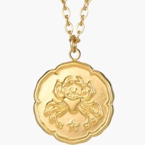 Zodiac Sign Necklace – Gold