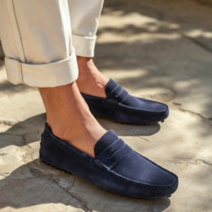 Suede Driver Loafers